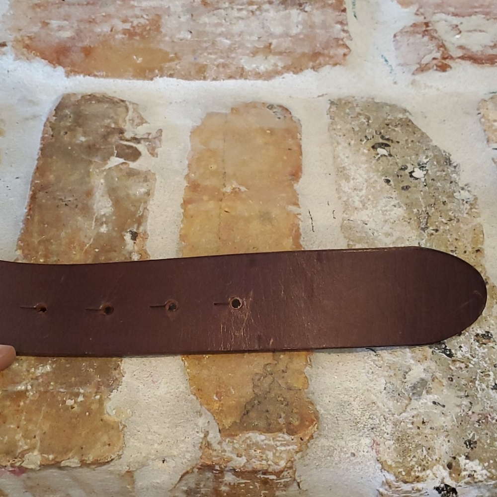 Abercrombie & Fitch Brown Leather Glitz Belt - Picture 5 of 12